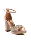 Rose Platform Heel Womens Evening Shoes 655386 Z