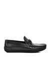 Black Skin Genuine Leather Mens Casual Shoes 505453 M