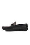 Black Skin Genuine Leather Mens Casual Shoes 505453 M