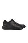 Black Genuine Leather Mens Casual Shoes