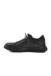 Black Genuine Leather Mens Casual Shoes