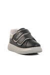 Black-Gray Velcro Unisex Kids Sneaker BN-31805 P