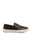 Black Genuine Leather Mens Casual Shoes 692259 M