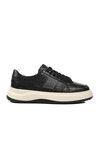 Black Genuine Leather Mens Casual Shoes E-580 M