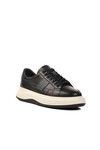 Black Genuine Leather Mens Casual Shoes E-580 M