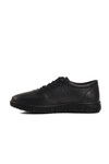 Black Genuine Leather Womens Casual Shoes 353-1 Z