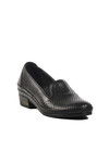 Black Genuine Leather Anatomic Womens Classic Shoes Z230 Z