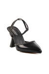 Black Thin Heeled Womens Evening Shoes 417603 Z