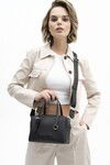 Black Womens Hand and Shoulder Bag BNT-1582