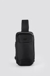 Black Crossbody Unisex Chest and Backpack 51463