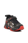 Black Red Velcro Childrens Sports Shoes BNI-11033 F