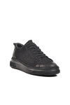 Black Nubuck Genuine Leather Mens Casual Shoes 396149 M