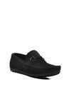 Black Nubuck Genuine Leather Mens Casual Shoes 505454 M