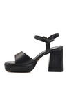 Black Platform Heel Womens High Heel Shoes 284091 Z