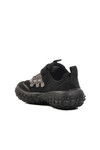 Black Memory Foam Velcro Kids Sneakers BNI-11136 P