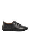 Black Lightweight Rubber Laced Womens Casual Shoes 651566 Z