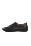 Black Lightweight Rubber Laced Womens Casual Shoes 651566 Z
