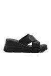 Black High Sole Womens Slippers PC-7535 Z