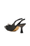 Black Thin Heeled Womens Evening Shoes PC-54739 Z