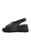 Black High Sole Womens Slippers PC-7533 Z