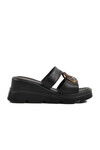 Black High Sole Womens Slippers PC-7534 Z