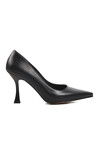 Black Thin Heeled Womens Evening Shoes 284083 Z