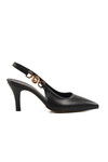 Black Womens Thin Heeled Shoes 312390 Z