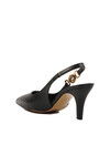 Black Womens Thin Heeled Shoes 312390 Z