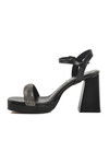 Black Platform Heel Womens Evening Shoes 336535 Z