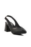 Black Thick Heel Womens High Heel Shoes 617103 Z
