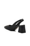 Black Thick Heel Womens High Heel Shoes 617103 Z
