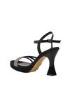 Black Thin Heeled Womens High Heel Shoes 448186 Z