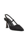 Black Glitter Womens Evening Shoes 459158 Z