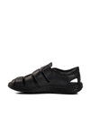 Black Velcro Mens Sandals 476424 M
