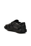 Black Velcro Mens Sandals 476424 M