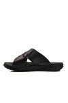Black Cross-Strap Lightweight Mens Slippers 476404 M