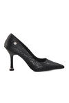 Black Thin Heeled Womens Evening Shoes PC-54022 Z