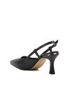 Black Thin Heeled Womens Evening Shoes PC-54723 Z