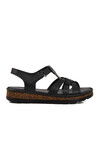 Black Velcro Womens Sandals 492127 Z