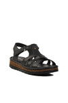 Black Velcro Womens Sandals 492127 Z