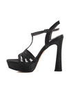 Black Womens Heeled Sandals PC-54504 Z
