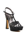 Black Womens Heeled Sandals PC-54504 Z