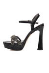 Black High Heeled Womens Evening Shoes PC-54505 Z