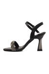 Black Stoned Womens Evening Shoes 248216 Z