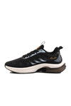 Black Lightweight Memory Foam Mens Sneakers M-04327 M
