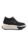 Black Knit Lightweight Womens Sneakers 25Y305-4 Z