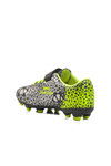 Black-Green Velcro Kids Cleats Crystal F