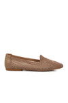 Mink Textile Knitted Womens Ballerinas 596075 Z