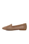 Mink Textile Knitted Womens Ballerinas 596075 Z
