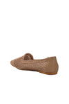Mink Textile Knitted Womens Ballerinas 596075 Z